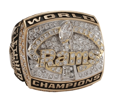 1999 St. Louis Rams Super Bowl XXXIV Championship Players Ring   (PSA/DNA) Additional Player Ring
